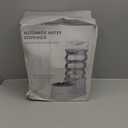 RIZZARI Dog Food Water Dispenser: 7L Automatic Black Large Stainless Steel Waterer with Filter - Gravity Water Feeder - Healthy Hydration for Pets Indoors Outdoors