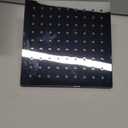 ATNKYOU 8 Inch Rain Shower Head Brass Rainfall Shower Head Square High Pressure Fixed Shower Head Waterfall Full Body Coverage Anti-Clogging Silicone Nozzles