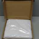 Amazon Basics Lightweight Super Soft, Wrinkle-Free, Easy Care Microfiber 4-Piece Bed Sheet Set with 14-Inch Deep Pockets, Full, Bright White, Solid