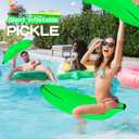 12 Pcs Large Inflatable Bananas Props 26 Inch Blow Up Banana Big Gaint Banana Bachelorette Party Game PVC Banana Balloon for Bridal Shower Engagement Summer Water Pool Toys (Green)