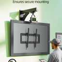USX Mount UL Listed TV Mount Low Profile for Most 26-60" Flat Screen LED, LCD, Curved TVs, TV Wall Mount Bracket Tilt VESA 400x400mm- Up to 99lbs, Quick Lock and Release to Mounts on 12" 16" Stud