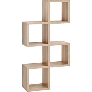 Danya B. Cubby Chessboard Wall Shelf - Horizontal or Vertical (Chestnut)