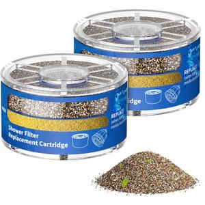 Shower Filter for Sprite, 2 Pack Shower Head Filter Replacement Compatible with Sprite Showers, Shower Water Filter Replacement Cartridge (12-Month Supply)