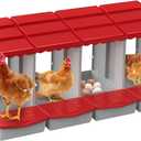 Chicken Nesting Boxes,4 Hole Nesting Box for Chicken Coop, Rolling Egg Collection and Protection Nesting Boxes