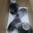 Emak 22 Inch Black Bathroom Light Fixtures Over Mirror, 2-Light Bathroom Vanity Light with Clear Glass Shade, 2 Pack Wall Sconce for Bathroom, Bedroom, Hallway, VL085-BKL-2-2PK