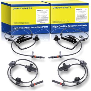 4pcs ABS Wheel Speed Sensor fit for 2007-2013 Acura MDX, 57455-STX-A01, Front and Rear Left and Right
