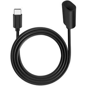 10ft Long Type C Extension Cable, USB C Male to Female Extender Cord Compatible with Ring Pan-Tilt Indoor Cam (2024 Release)， Mag-Safe Charger， iPhone16 /15 (Black, 10FT)
