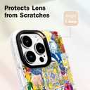 for iPhone 13 & iPhone 14 Case [Military-Grade Drop Protection/Luxurious Soft TPU Protective/Camera Protection/for Women & Girls]-Vibrant Sicilian Mediterranean Collage Art (YellowSun)