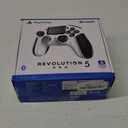 NACON Revolution 5 Pro Officially Licensed PlayStation Wireless Gaming Controller for PS5 / PS4 / PC - Hall Effect, Trigger Stops, Mappable Buttons, Bluetooth Audio - Black/White