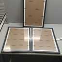 100% Solid Wood 12x18 Picture Frame Set of 3, Black Frame Display Photo 11x17 with Mat or 12 x 18 without Mat, 12by18 HQ Matte Black Frame for Wall - 3 Pack/Black/12 x18