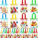 Sweetude 24 Pcs Art Party Favors Bags Non Woven Paint Gift Bags with Handles Paint Splatter Party Decorations for Art Birthday Treat Goodies Baby Shower Supplies, 4 Styles, 7.87 x 9.84 in