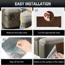 2Pack Total 78.7"x15.8" Cat Scratch Mat for Cat Couch Furniture and Wall Protector | Trimmable Self-Adhesive Carpet Climb Cat Scratcher for Covering Cat Tower and Replacement Pads (Brown)