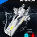 FAHREN Upgraded H7 LED Bulbs, 40000LM 1300% Ultra-Brightness, Real 1:1 Halogen Size, 70000+ Longer Lifespan, 6500K White for H7 Fog Electronic Flashers, CAN-Bus Ready Plug N Play, Pack of 2