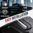 MaySpare Windshield Wiper Cowl End Panel Compatible with 2007-2013 GMC Sierra 1500 2500 3500 HD, LH & RH Side Air Inlet Grille Cover, Replaces 15946003 15946004, Black, 1 Pair