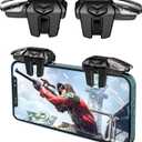 Newseego for 2022 New Model Mobile Game Controller Trigger, Mobile Game Accessories 6 Finger Trigger Sensitive Target Buttons Smartphone Game Controller Gamepad for PUBG/Survival Rules (Clear)