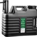 Portable 5 Gallon Water Jug with Automatic Touch Control Pump, Truly No Leakage Water Container with Spigot, Type-C Rechargeable Black Water Pump Gear for Outdoors Camping Hiking