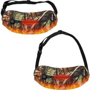 Sintege Camo Heated Hand Muff Pouch USB Electric Football Hand Warmer 3 Heated Modes Rechargeable Hand Warmer Hunting Accessories for Winter Outdoor Hunting, Golf, Camping