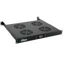 Tecmojo 1U Rack Mount Cooling Fans, 4 Fans Cooling System with Thermostat,Digital Heat Monitor Display & Overheat Alarm Sensor, Adjustable Temperature Control and Depth