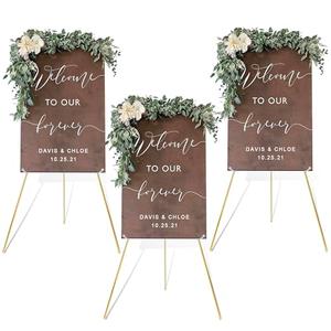 Amazon.com: DANMO Easel Stand for Wedding Sign Poster 63'' Instant Display Easel for Floor Adjustable Metal Art Easel Gold 3 Pack : Office Products