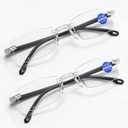2 Pcs of Auto Focus Glasses, Vision Pro Eye Glasses, Visionpro Glasses Self Adjusting for Women/Men