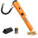Dmyond Metal Detector Pinpointer - Professional Waterproof Handheld Pin Pointer Wand - High Sensitivity 360° Detection - Search Treasure Pinpointing Finder Probe for Adults, Kids - Orange