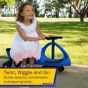 Wiggle Car - Ride on Toy for Ages 3 and Up - Toddler Ride on Toys with no Batteries, Gears, or Pedals Just Twist, Wiggle, and Go by Lil Rider (Blue and Black), 30"L x 13.5"W x 16"H