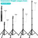 UBeesize 67'' Phone Tripod Stand & Selfie Stick Tripod, All in One Professional Tripod, Cellphone Tripod with Wireless Remote and Phone Holder, Compatible with All Phones/Cameras,Load capacity: 1.5 Kg