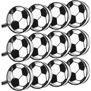 Reginary 12 Pcs Soccer Cosmetic Snack Bag Goodies Gifts Accessories for Makeup Bags Soccer Clear PVC Cheer Case Toiletry Zipper Pouch Waterproof Travel Handbag Purses Organizer for Team Gift