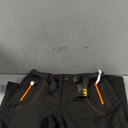 TBMPOY Men's Snow Ski Hiking Pants Waterproof Winter Fleece Lined Pants Camping Skiing Ice Fishing Pants with Belt (Large, A1-thick Black)