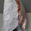 LIFEREVO Faux Rabbit Fur Round Inflatable Pouf Ottoman, 20" X 16" Fluffy Waffle Bubble Floor Poufs Foot Rest for Living Room Bedroom, Furry Pouf Foot Stool Kids Girls Adults, Anti-Slip, Burnt Orange