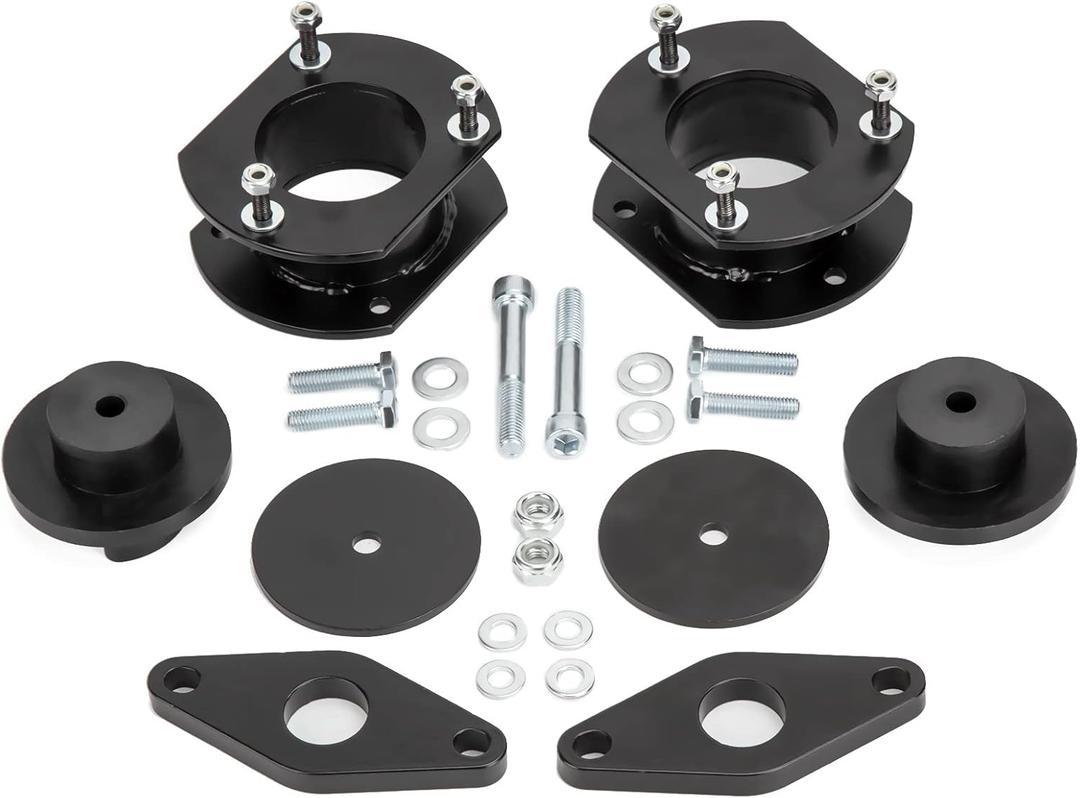 Dynofit 2.5" Front and 0.5" Rear Leveling Lift Kit Shock Spacers for 2011-2021 Jeep Grand Cherokee WK2 2WD/4WD 60300 Suspension Kits