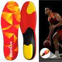 Welnove Sports Insoles for Plantar Fasciitis: Running Insoles to Prevent Injuries & Boost Performance Shock-Absorbing Triple-Cushion Design for Marathon, Basketball, Pickleball & Hiking, M