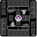 Playmat Designed for The Pokemon Trading Card Game (TCG) - Large 24 inch x 24 inch Playing Field - Stitched Edges - Rubber Anti-Slip Base (Retro Inspired Design)