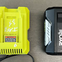 RYOBI 40 Volt Lithium-Ion 5.0 Ah Battery and Rapid Charger