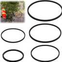 Fish Feeding Ring, 5 Sizes of Reusable Aquarium Feeding Ring Black Washable Aquarium Floating Plant Corral for Keeping Floating Plants in Place