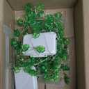 Aogist St. Patrick 's Day Clover String Lights, 2 Pack 16 ft 50 LED Green Shamrock Fairy Light for Saint Patricks Day Decor, Lucky Irish Decals Party Ornaments, Irish Party Supplies