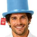 Nicky Bigs Novelties Morph Tall Top Hat for Men Adjustable Size, Victorian Hat, Victorian Tophat Costume Accessory
