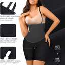 SHAPELLX Butt Lifting Shapewear Tummy Control Shorts High Waist Body Shaper Shorts with Removable Straps Panties (Black, XS)