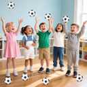 12 Pack Mini Soccer Balls for Kids, 4'' Small Soccer Ball for Pool Beach Garden Sports Game Party Supplies, Inflatable Mini Classics Soccer Balls for Indoor Outdoor Games