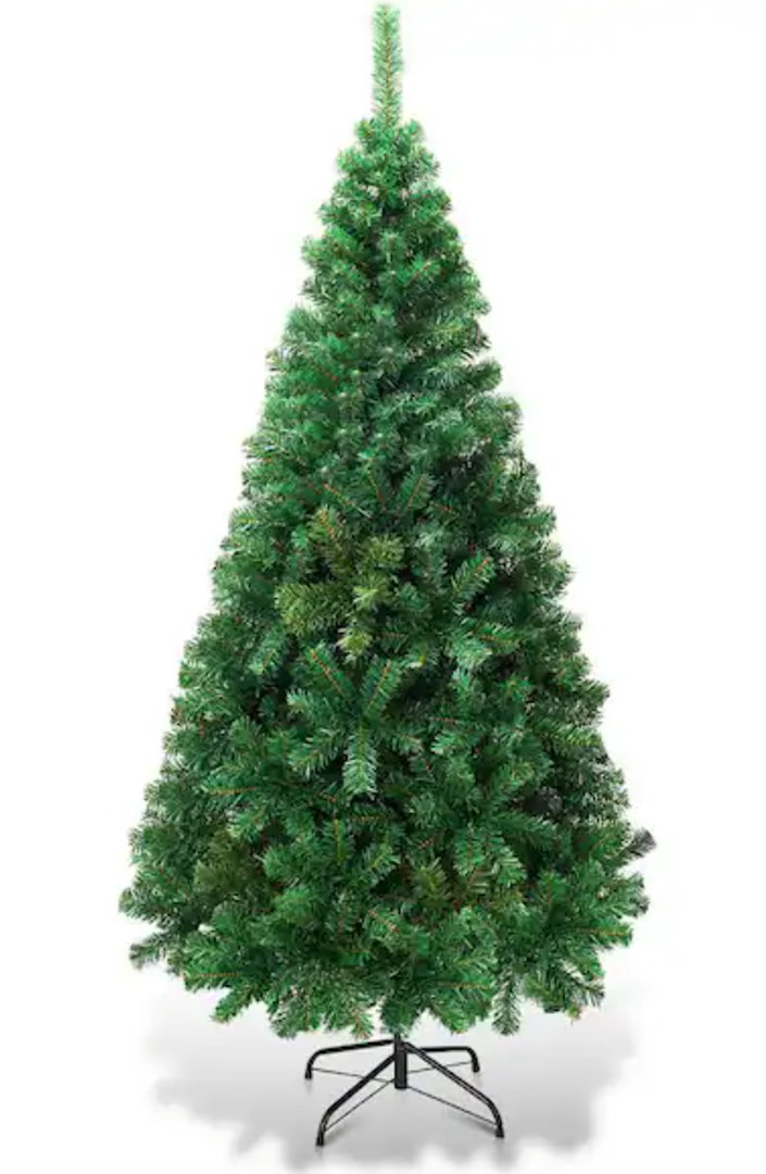 5 ft. Green PVC Hinged Xmas Pine Artificial Christmas Tree