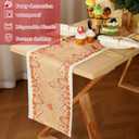 2 Pcs Christmas Gingerbread Table Runner Vintage 13'' x 72'' Merry Christmas Table Runner Xmas Decorations for Xmas Holiday Party Home Dining Kitchen Decor