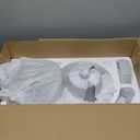 Dreo Ceiling Fans with Lights and Remote, 52 Inch, 6 Speeds, 5 Color Tones Dimmable LED, Quiet Reversible DC Motor, 8H Timer, Silver Ceiling Fan for Bedroom, Living Room, Easy to Install