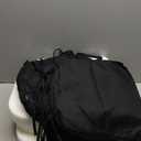 Chair Cushions for Dining Chairs, 2" Thick Seat Cushions for Kitchen Chairs, D-Shaped Chair Pads with Washable Cover, Ties and Non Slip Backing, 17'' x 16'', Set of 4, Black