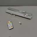 16in Under Cabinet Lighting with Remote, 160 LED Motion Sensor Light Indoor, 4000mAh USB Rechargeable Closet Lights, 3 Color Temps Wireless Under Counter Lights for Kitchen, Pantry, Stair, 2 Pack (White-16 Inch)