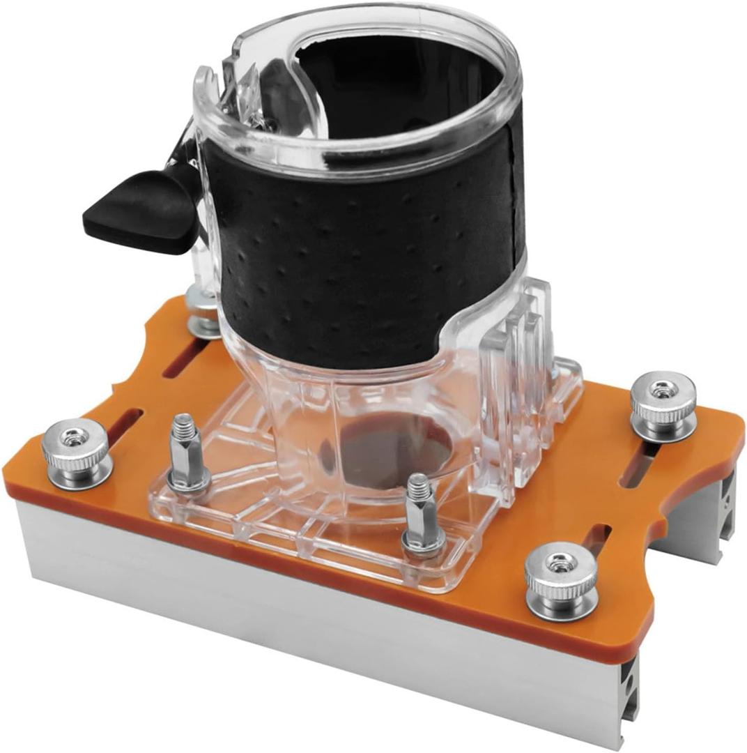 Furniture Wood Trimmer Router Base, Router Slotting Bracket, 2 in 1 Compact Wood Palm Router Base for Inside Diameter 65mm Trimming Machine