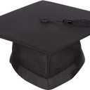 University Academic mortarboard (Bachelor) - Graduation Cap (Small - Circumference 50cm - 54cm) Black