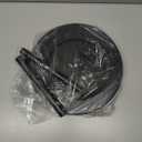 Two Tier Lazy Susan Organizer Turntable Height Adjustable, 2 Tier Lazy Susan 12 Inch Metal Easy Assembly, Spice Rack Organizer Rotating for Cabinet Dining Table Top Kitchen Countertop Black