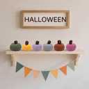 Fall Pumpkin Decor in Door, 6 Colors Mini Knit Pumpkin Set for Thanksgiving Farmhouse Harvest Fall Home Decoration,Fall Gifts for Women Men Coworkers