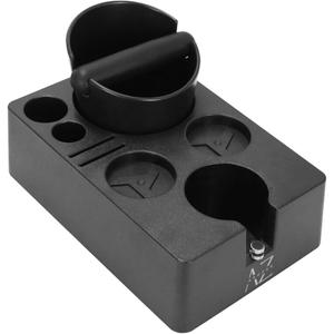 Espresso Knock Box & Tamping Station - Coffee Station Organizer fits 51, 54, 58MM Espresso Tamper, Portafilter & other Coffee Bar Accessories
