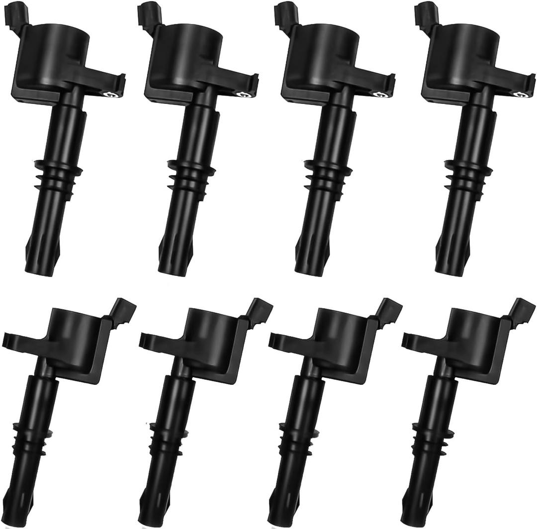 Ignition Coil Pack FD508 Compatible With 2004-2008 F-150 250 350 450 550 Explorer Expedition, 2005-2008 Navigator Mark LT, 2006-2008 Mountaineer V8 V10,Set of 8